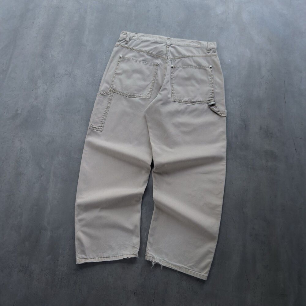 Vintage 90s Levi’s SilverTab Khakis Carpenter Pants 33x30 Beige Baggy Workwear